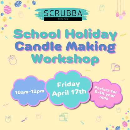 April School Holidays Candle Making Workshop 17/04/2026