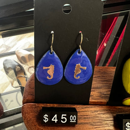 Enamel Earrings
