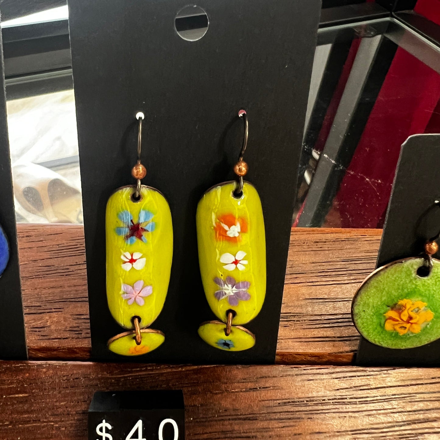 Enamel Earrings