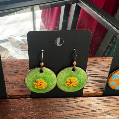 Enamel Earrings