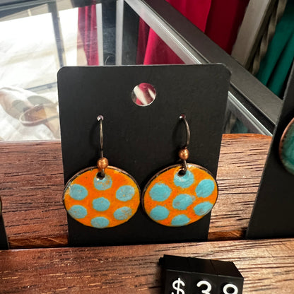 Enamel Earrings