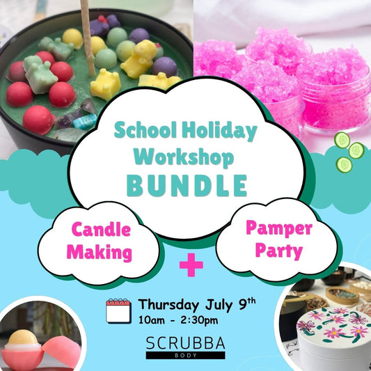 School Holiday Candle + Pamper Workshop Bundle | 9 Jul 26